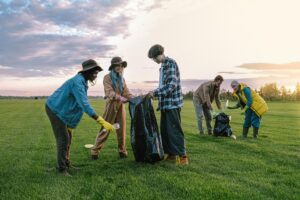 Litter Picking in the park