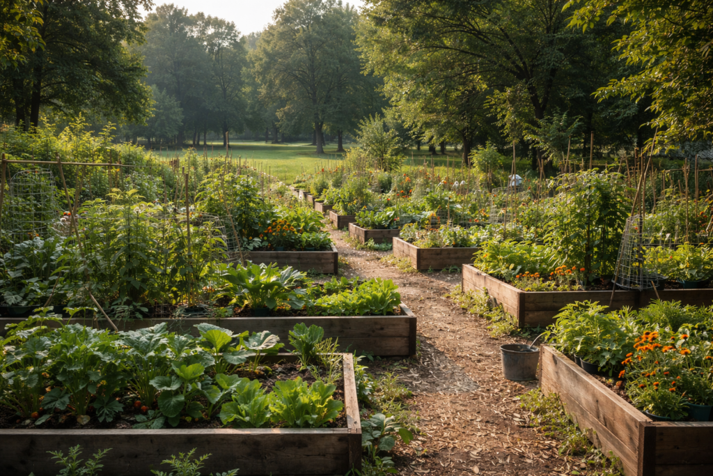 Community Garden green