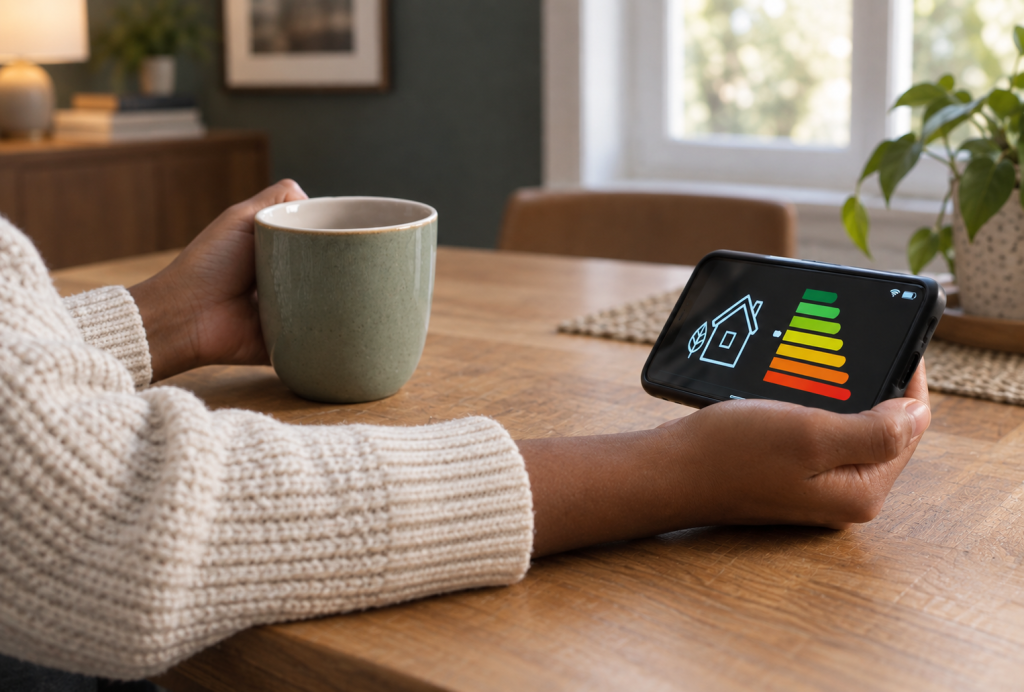 energy-saving household smart metre on mobile phone